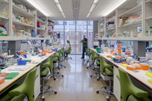 Lab at the Genome Science Building, UNC Chapel Hill