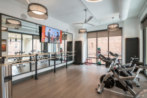 Indoor REC area located at Solis Brightleaf