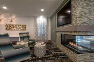 fireplace and tv