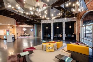 Interior construction of the Aloft Hotel