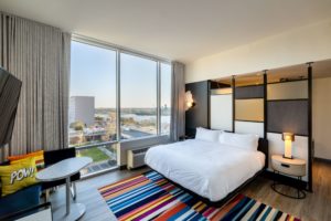 Aloft Hotel bedroom