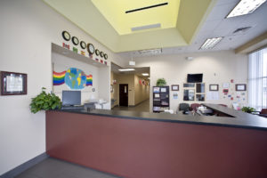 Front desk at Thacker Avenue Elementary School