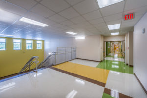 Hallway and stairwell at Independence