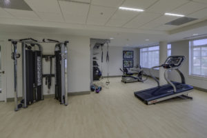Dining hall located in La Posada Independent Living Exercise rooms