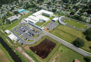 Birdseye view of Tanelo Park Elementary School