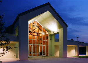 St. Patrick Catholic Church front view of new sanctuary