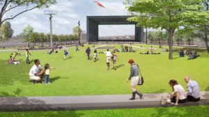 Waterfront park in Wilmington, North Carolina