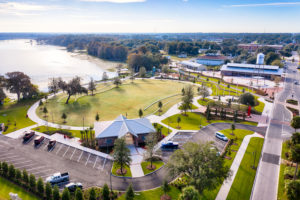 City of Iverness downtown redevelopment project aerial view