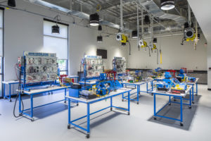 Valencia College interior construction of a laboratory