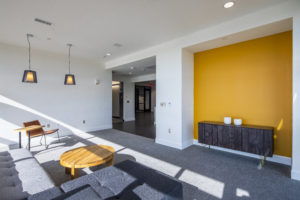 Valencia College interior construction of apartment living space