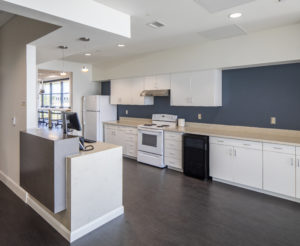 Valencia College interior construction of a kitchen