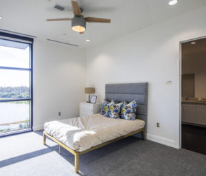 Valencia College interior construction of apartment bedroom