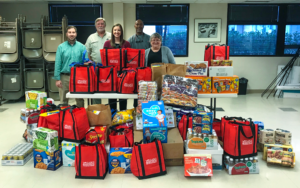 Clancy and Theys Food Drive Goup Photo