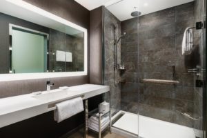Interior construction digital preview of showerspace
