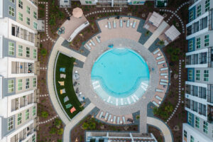 17 Social Pool Eagle Eye View