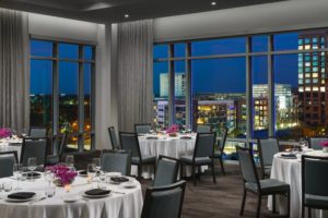Interior construction services demonstration of dining area