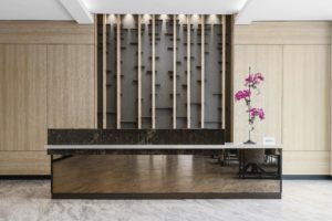 Virtual design and construction planning for AC Hotels reception area