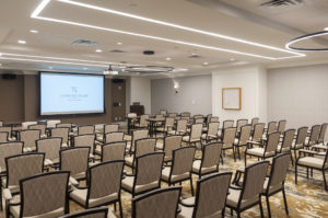 Cambridge Senior Living Briar Creek interior design movie theater