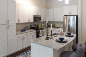 Cambridge Senior Living Briar Creek kitchen space
