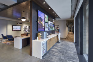 Kitchen and eating area