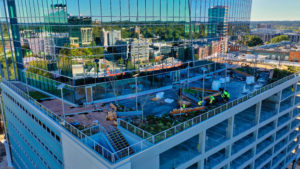 301 Hillsborough at Raleigh Crossing exterior construction