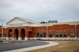 Whiteville High School exterior construction