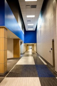 Whiteville High School interior construction