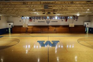 Whiteville High School basketball court