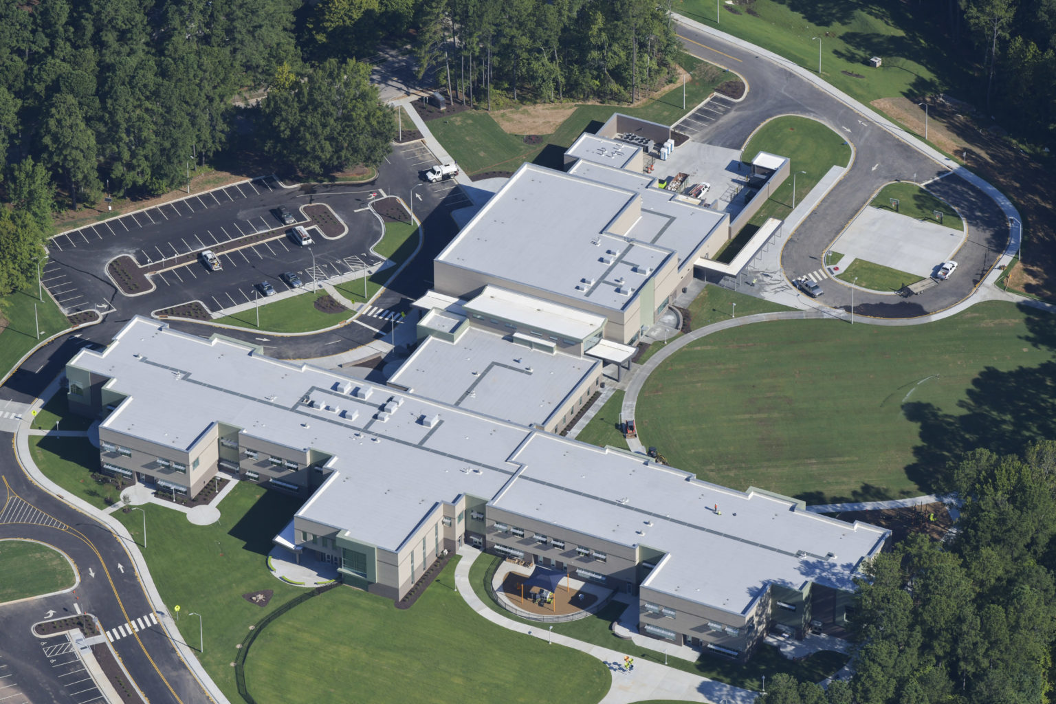 North Ridge Elementary School Aerial 2 Clancy & Theys Construction