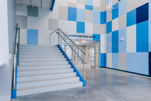 Hampton Virginia Aquaplex's interior construction