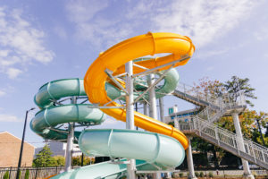 A large water slide