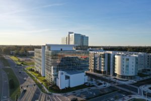 555 Belaire aerial view