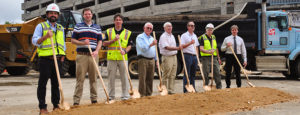 Tim Clancy at groundbreaking ceremony