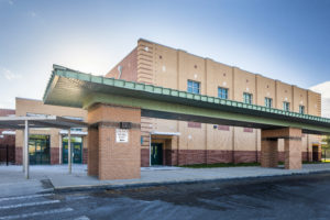 Milwee Middle School exterior construction project