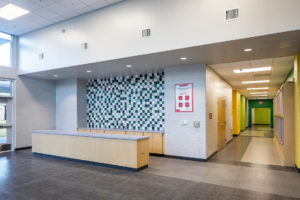 Milwee Middle School interior construction
