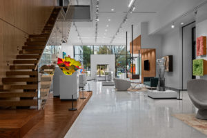 Perry Glass art collection interior construction design