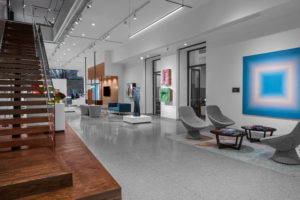 Perry Glass art collection interior construction design
