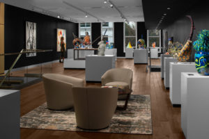 Perry Glass art collection interior construction design