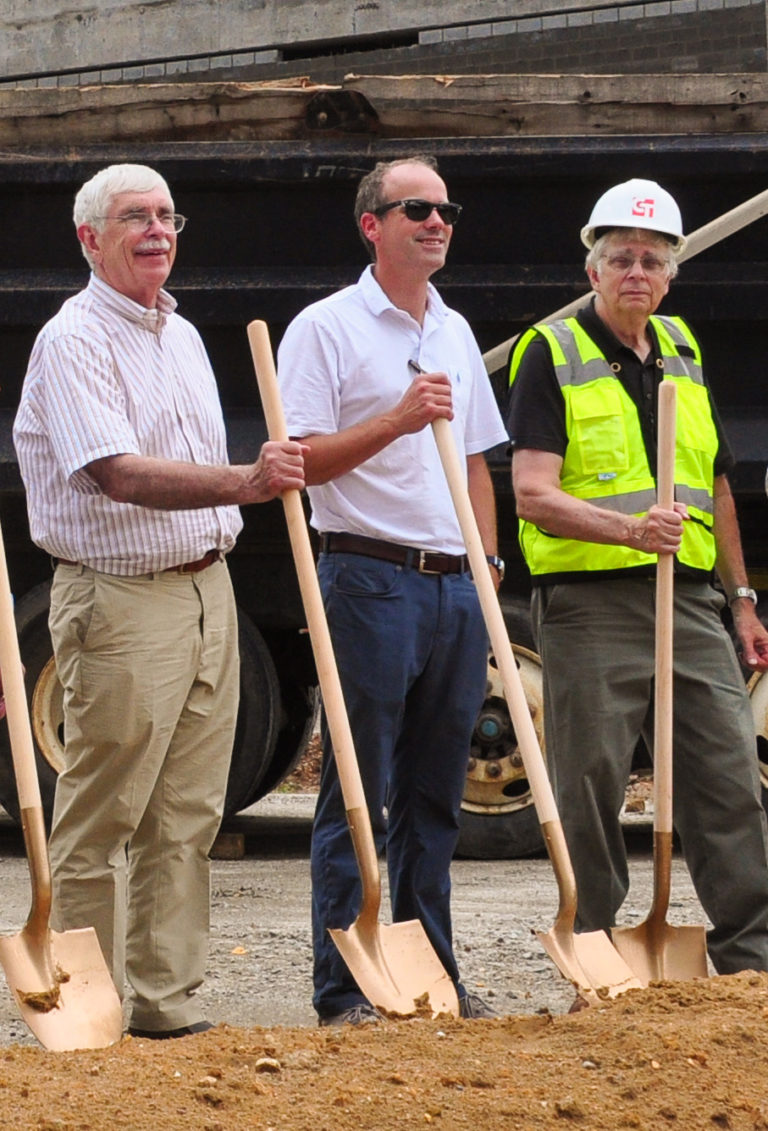 Baker Glasgow at a groundbreaking ceremony