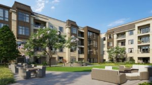 Searstone courtyard preconstruction rendering