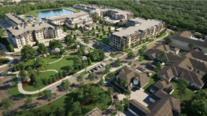 Searstone Phase Ii Expansion VDC construction rendering from bird's eye view