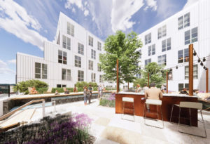 Geerhouse renderings of the courtyard