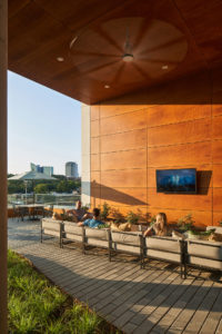 Exterior seating area