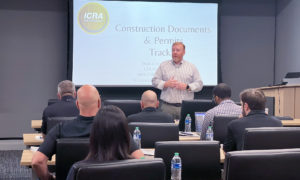 Bryan from Clancy & Theys speaking to a group