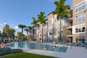 Virtual design construction preview of exterior pool