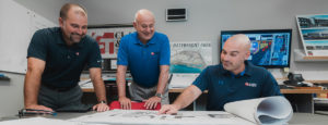 Michael Goodson Reviewing Drawings