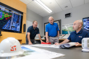 Michael Goodson Reviewing Drawings