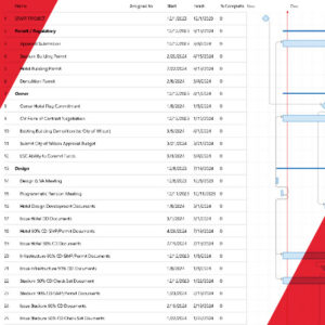 Preconstruction Schedule