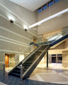 York Tech Distance Learning Center interior entrance