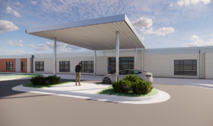 Architectural Rendering of the Onslow County Senior Services Center Building
